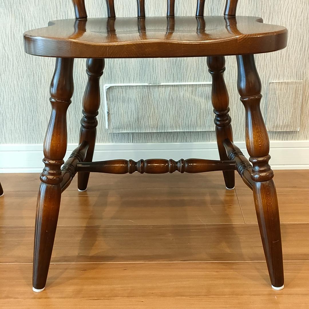 飛騨産業　キツツキ　ウィンザーチェア　2脚セット　①　S85