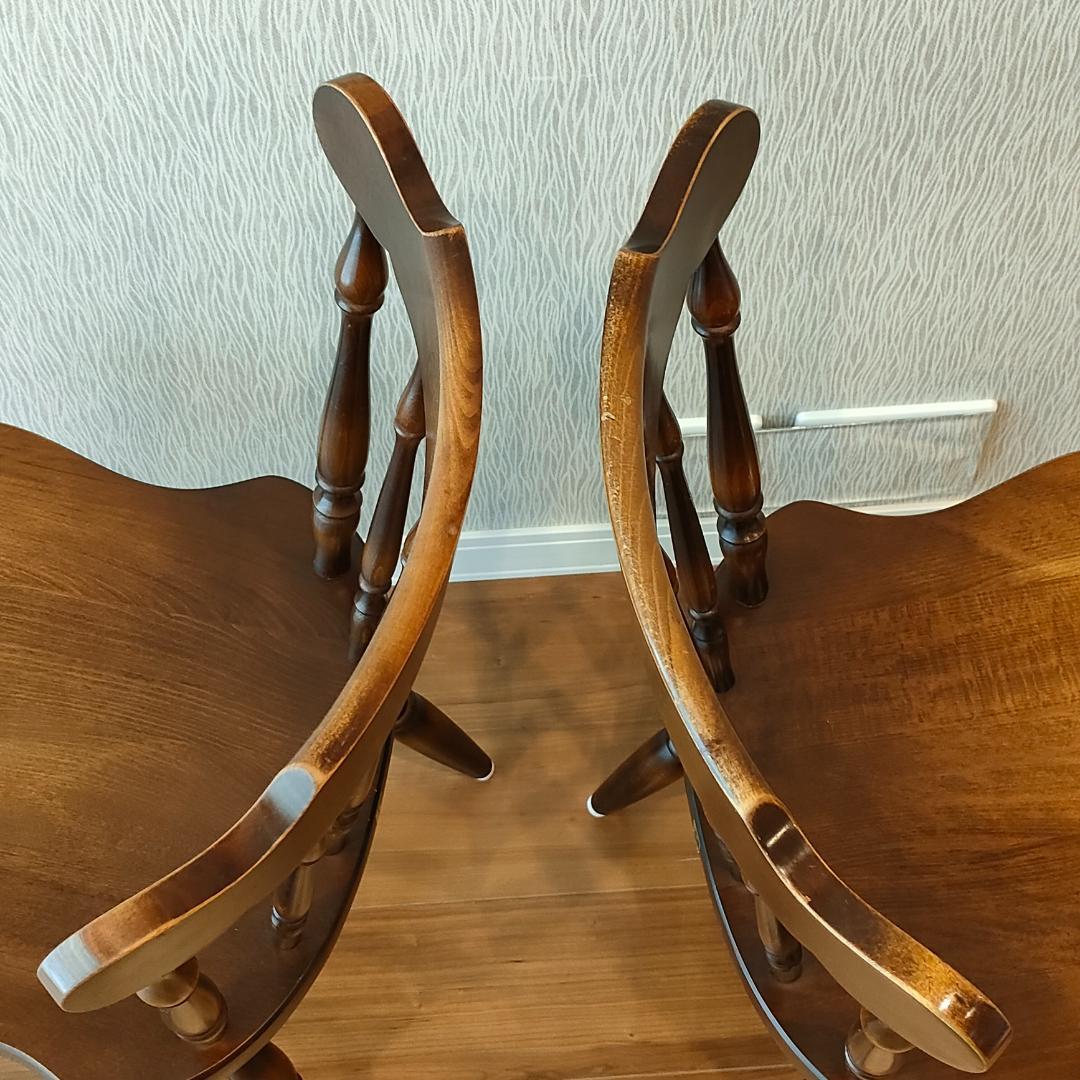 飛騨産業　キツツキ　ウィンザーチェア　2脚セット　①　S85