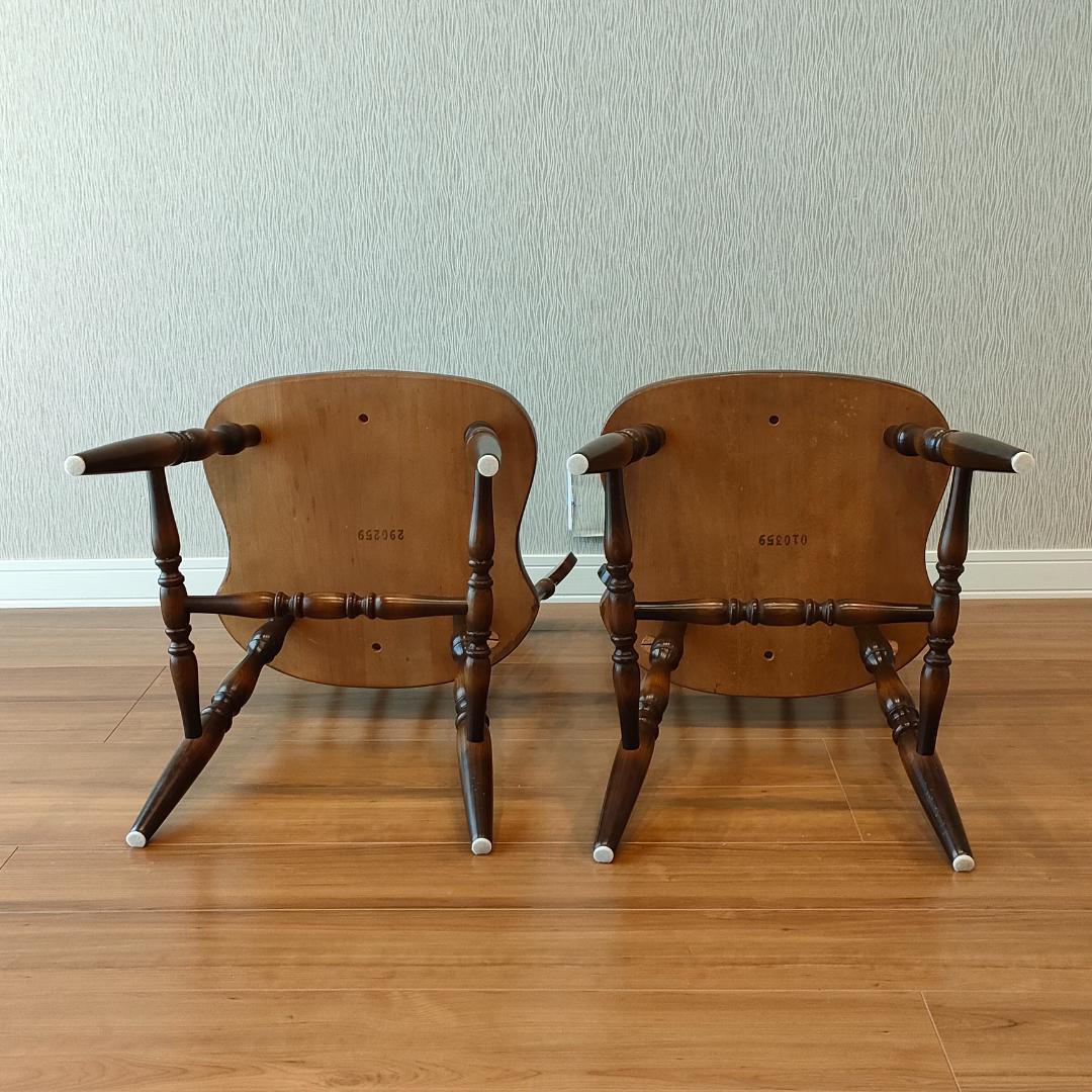 飛騨産業　キツツキ　ウィンザーチェア　2脚セット　①　S85