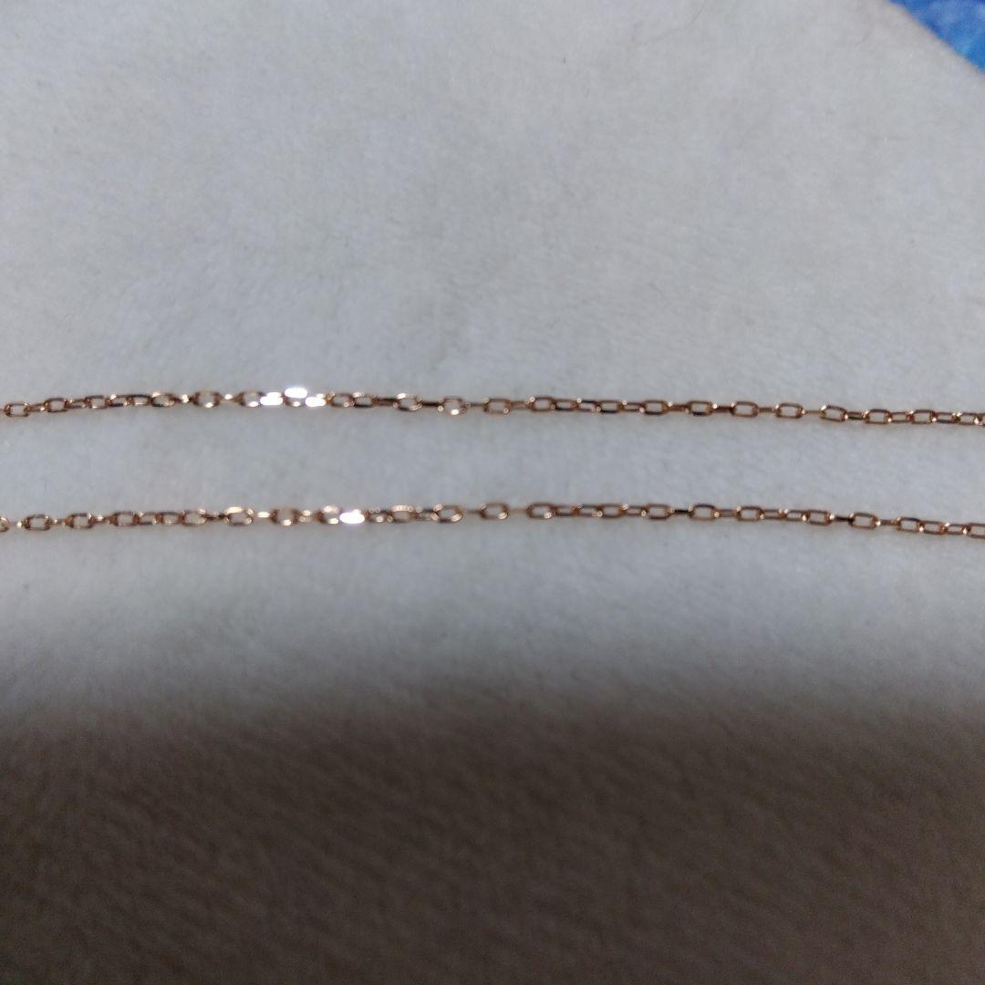 agete K10PG ハートモチーフネックレス 美品(お値下げ不可)