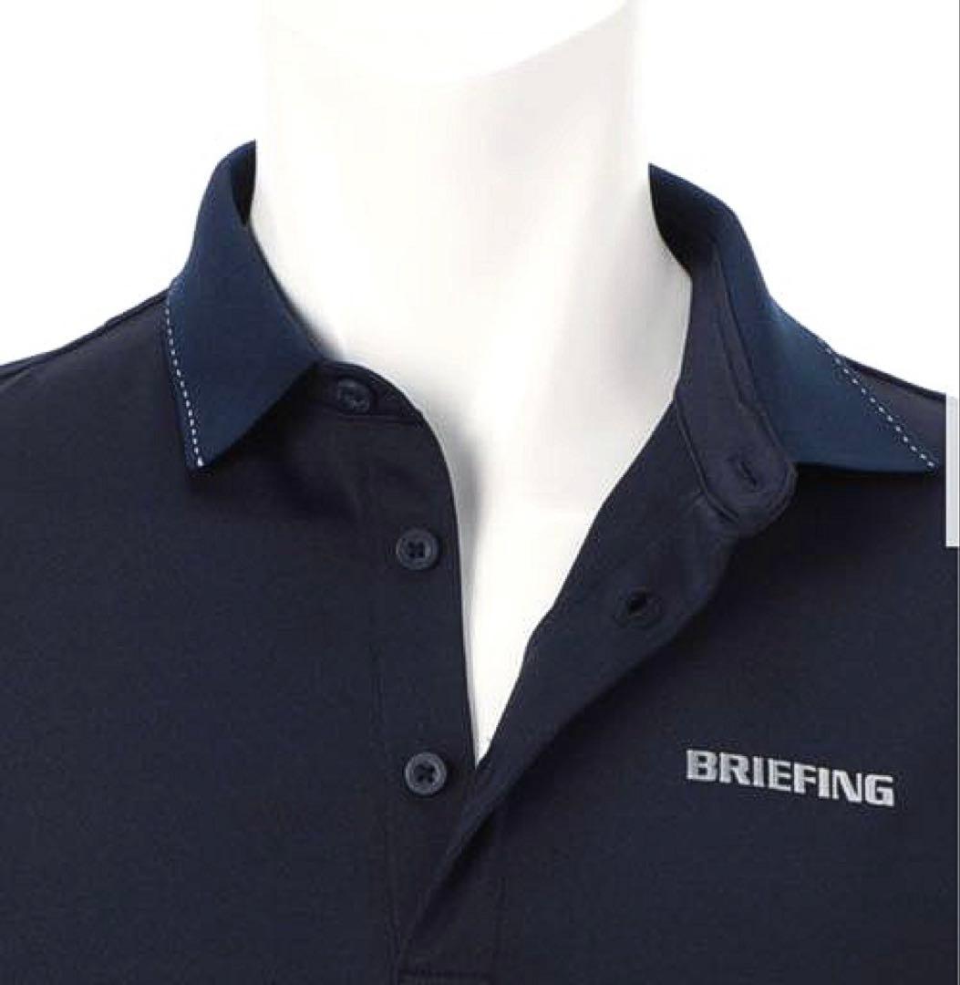 BRIEFING GOLF SHADOW STRIPE POLO（NAV／M）