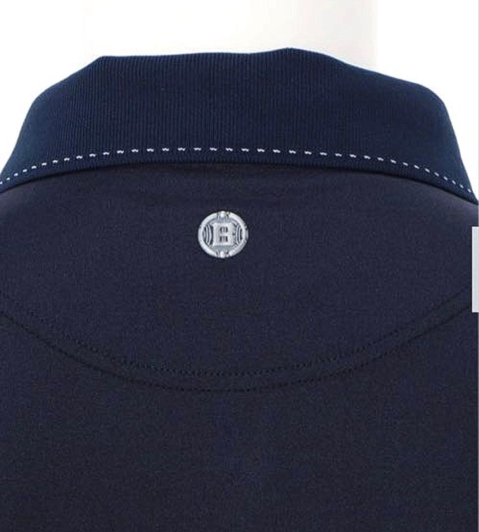 BRIEFING GOLF SHADOW STRIPE POLO（NAV／M）