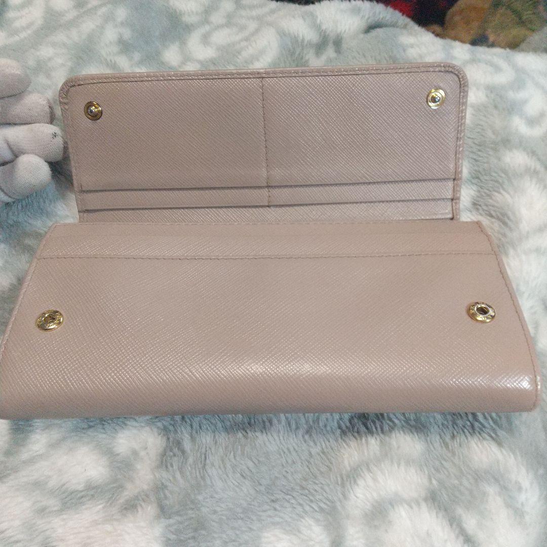 PRADA サフィアーノ リボン付き長財布