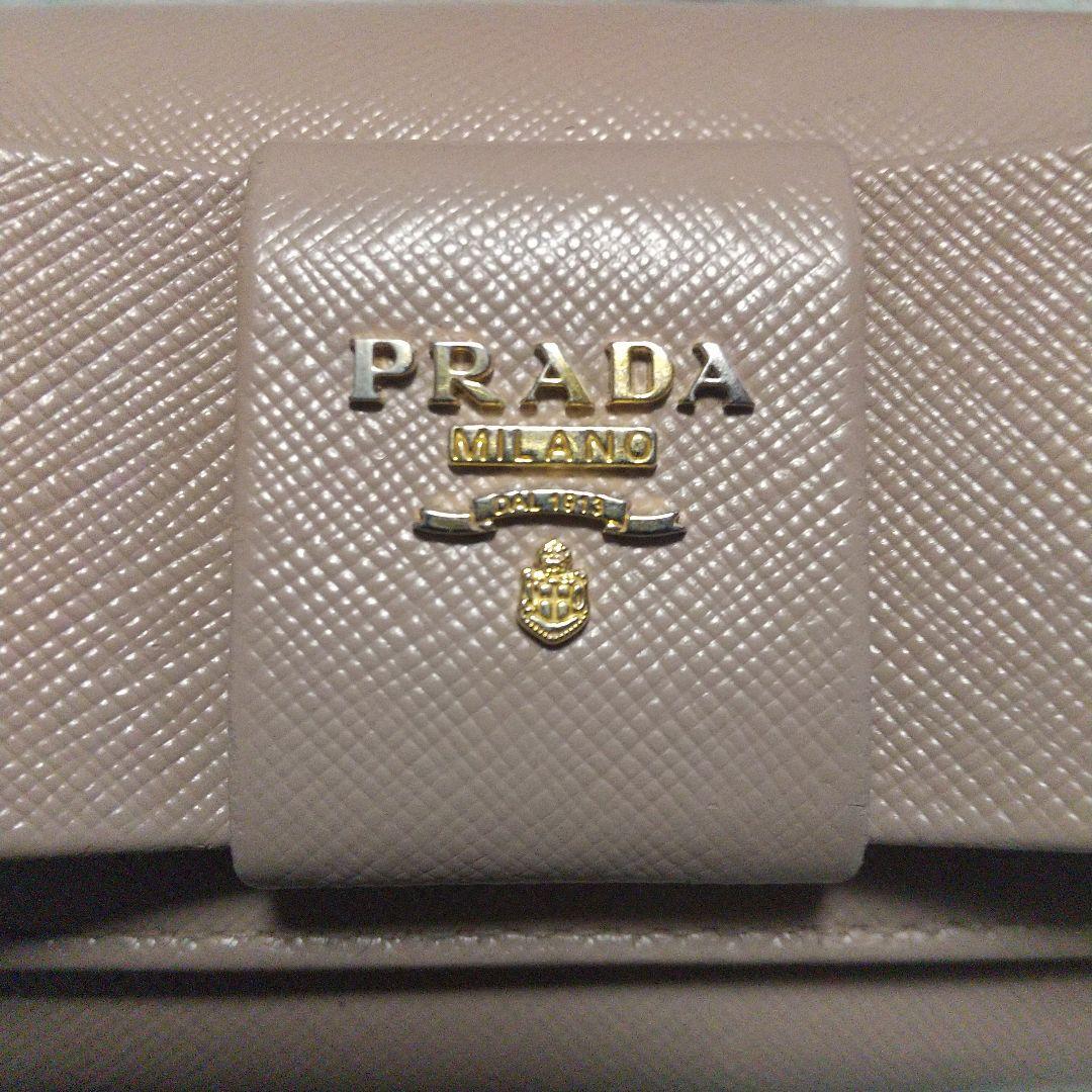 PRADA サフィアーノ リボン付き長財布