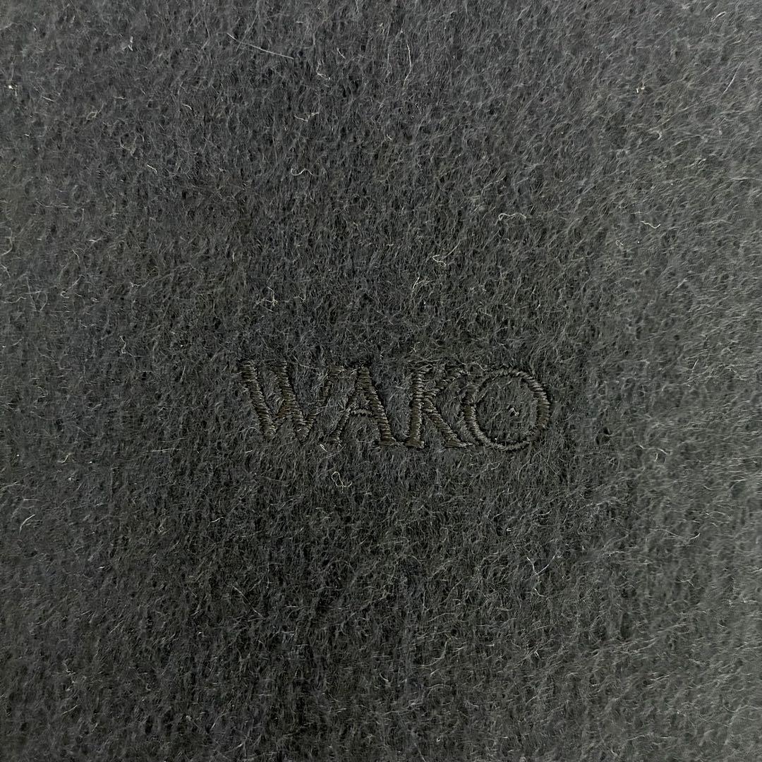 新品・タグ付き 【WAKO】マフラー BEGG ネイビー カシミヤ100%