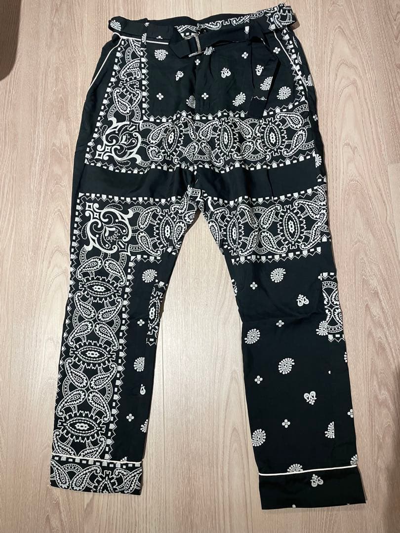 シ*9様 sacai ペイズリー柄 パンツ size1