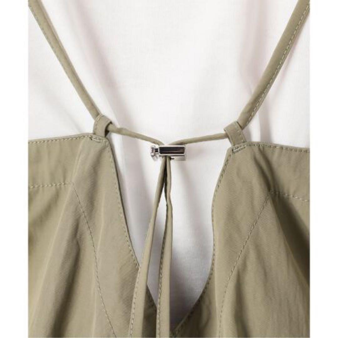 美品 Spick & Span ナイロンオックスコンビネゾン 　カーキ