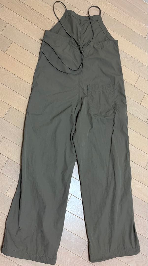 美品 Spick & Span ナイロンオックスコンビネゾン 　カーキ