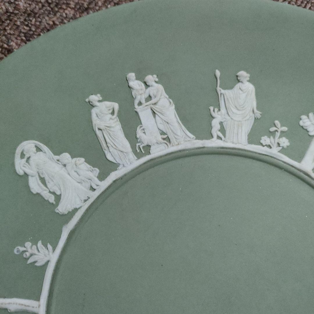 HIそ　アンティーク　　ジャスパーウェア　飾り皿　プレート