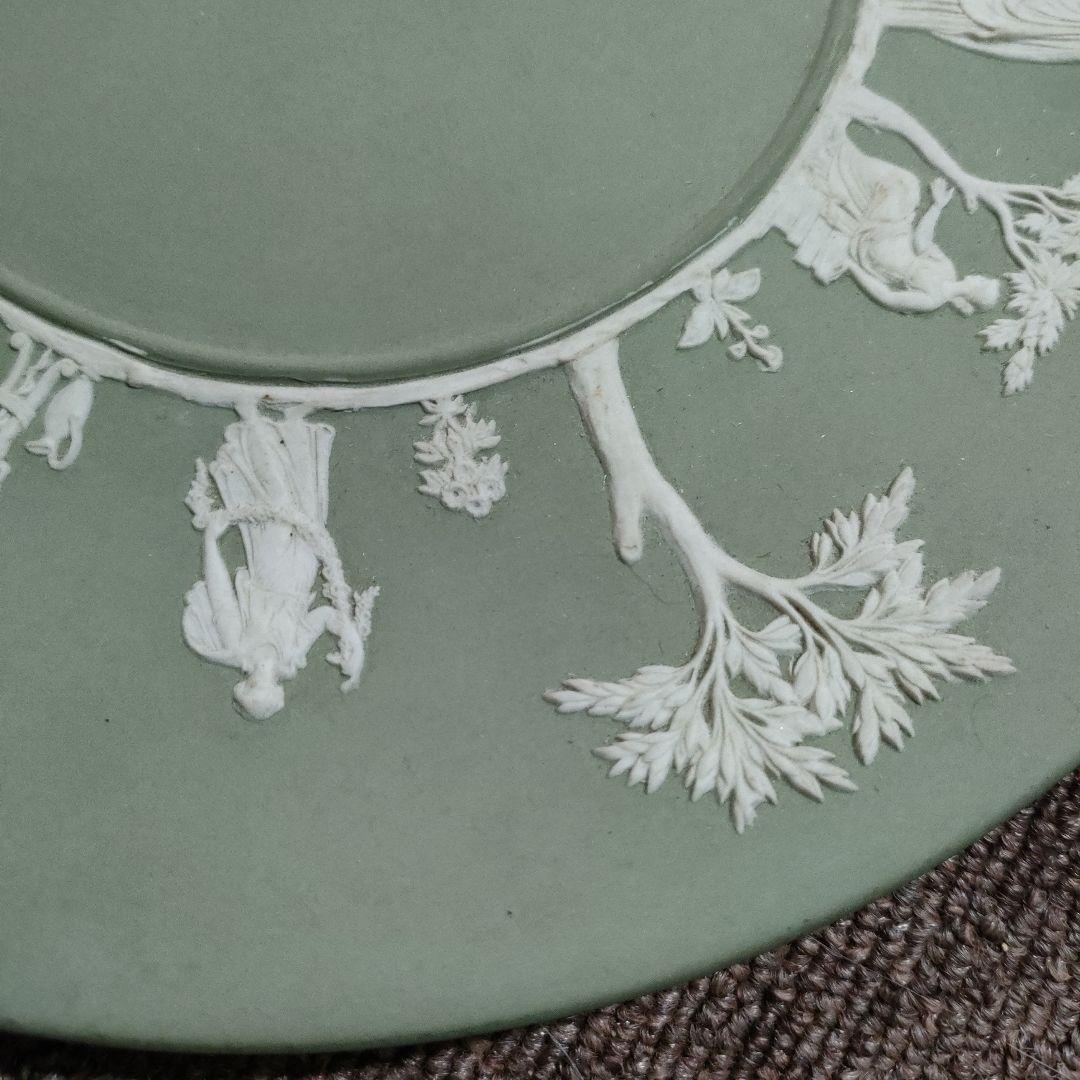 HIそ　アンティーク　　ジャスパーウェア　飾り皿　プレート