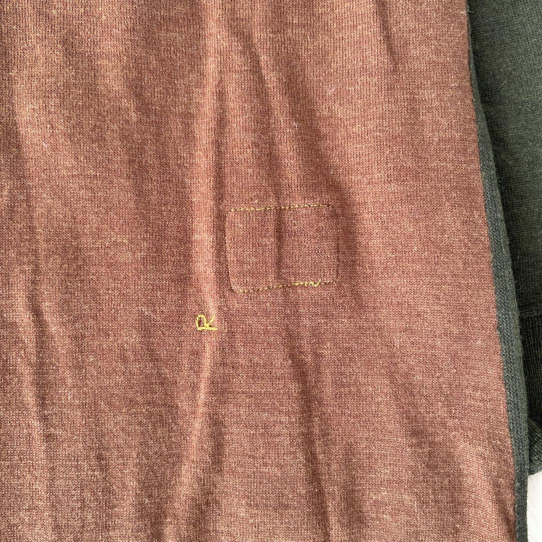 45R★SDL 度詰USモーのニットソードレス ニット　ワンピース　カーキ