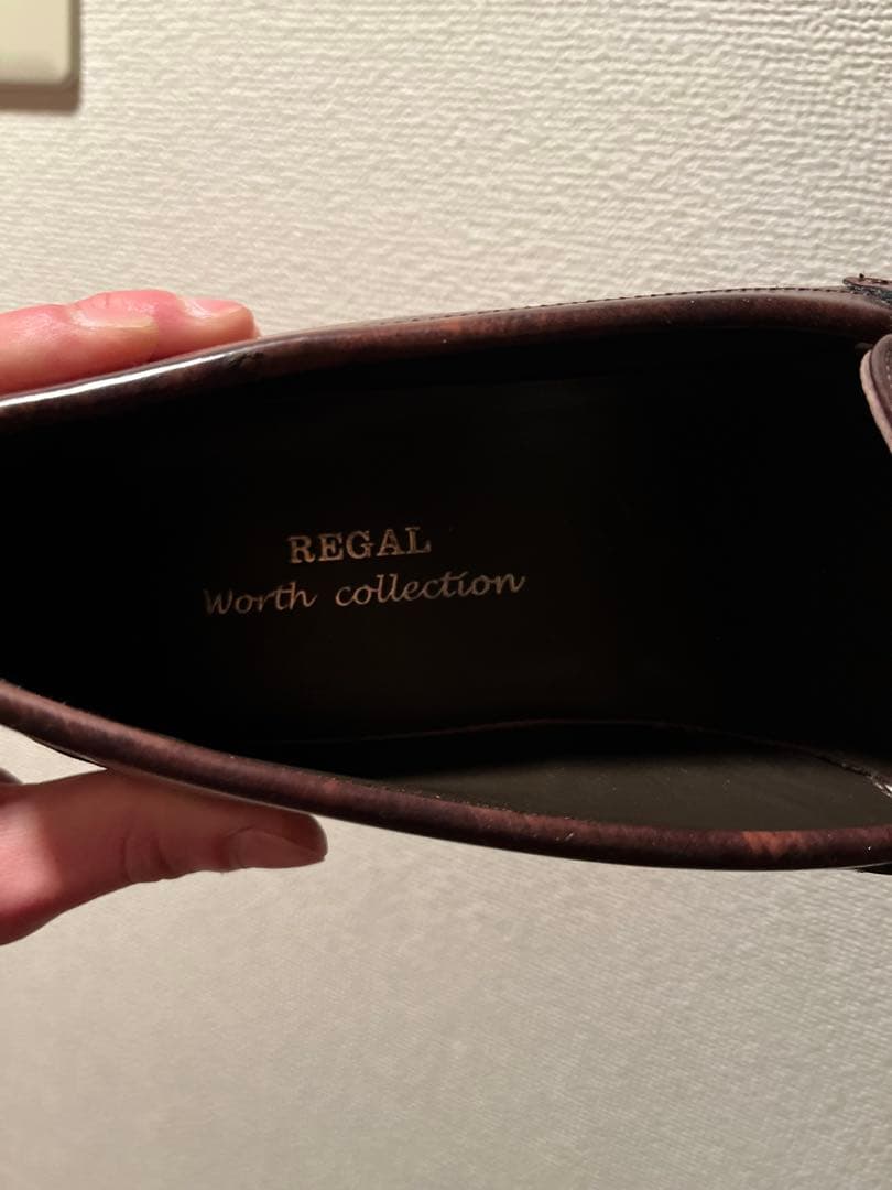 ダークブラウン タッセル付きレザー ローファー