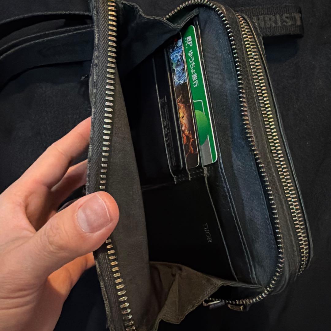 Dior 黒ショルダーバッグ ロゴ入り