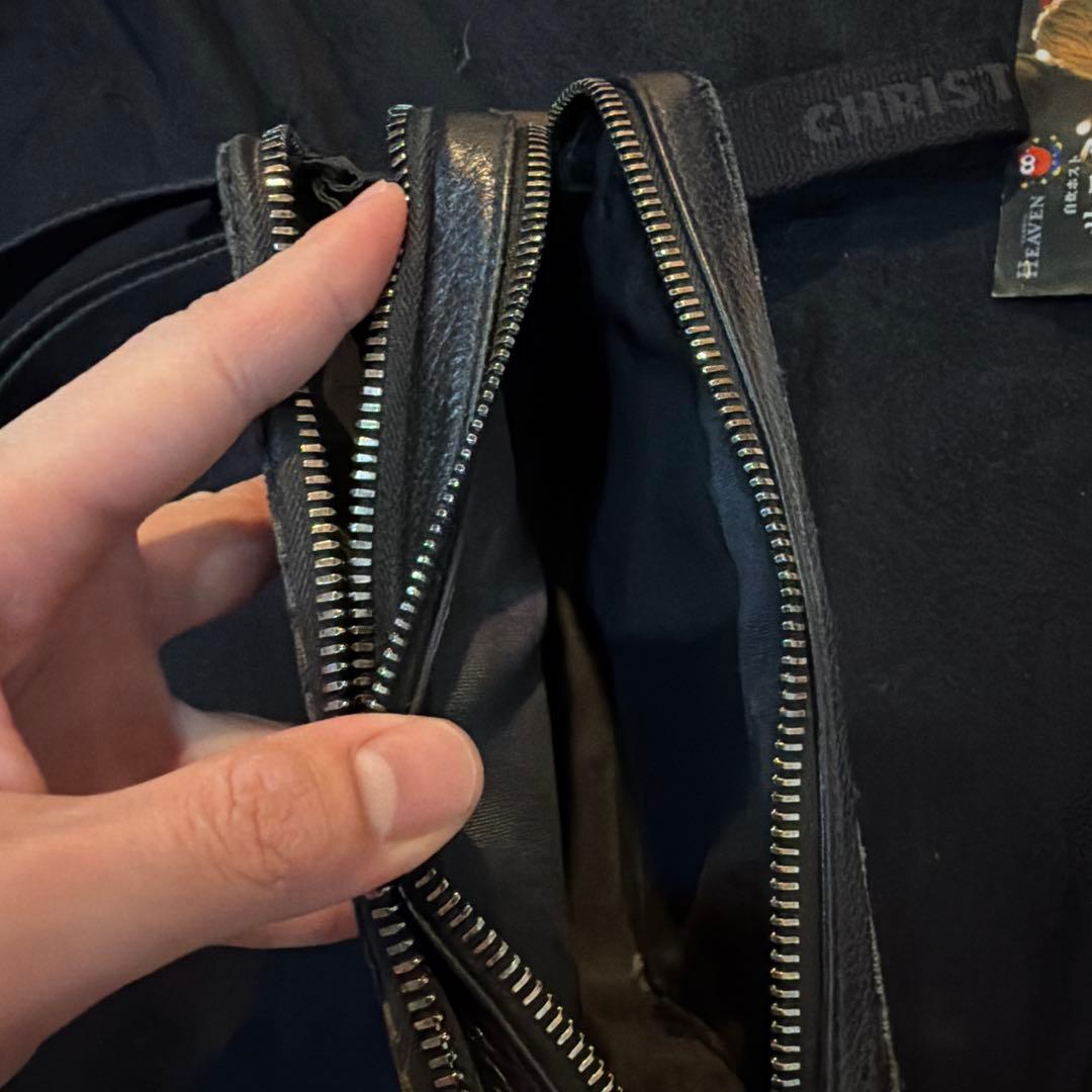 Dior 黒ショルダーバッグ ロゴ入り