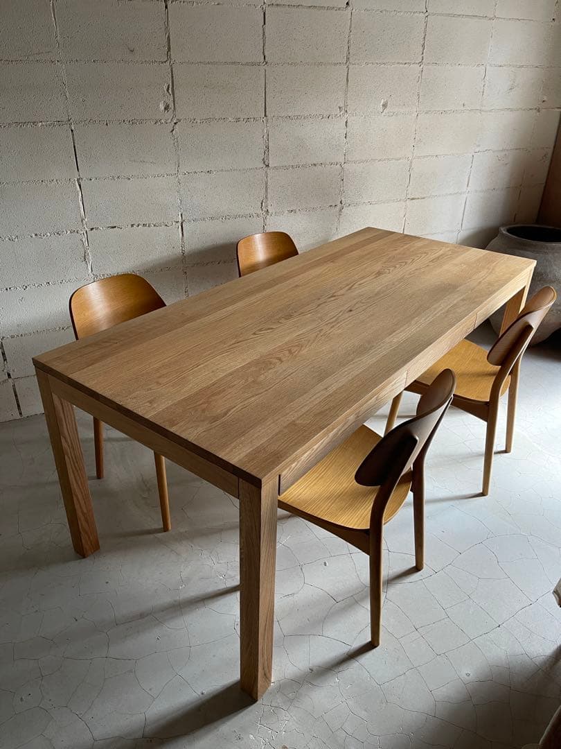 大塚家具　天然木　ダイニングチェア　４脚セット