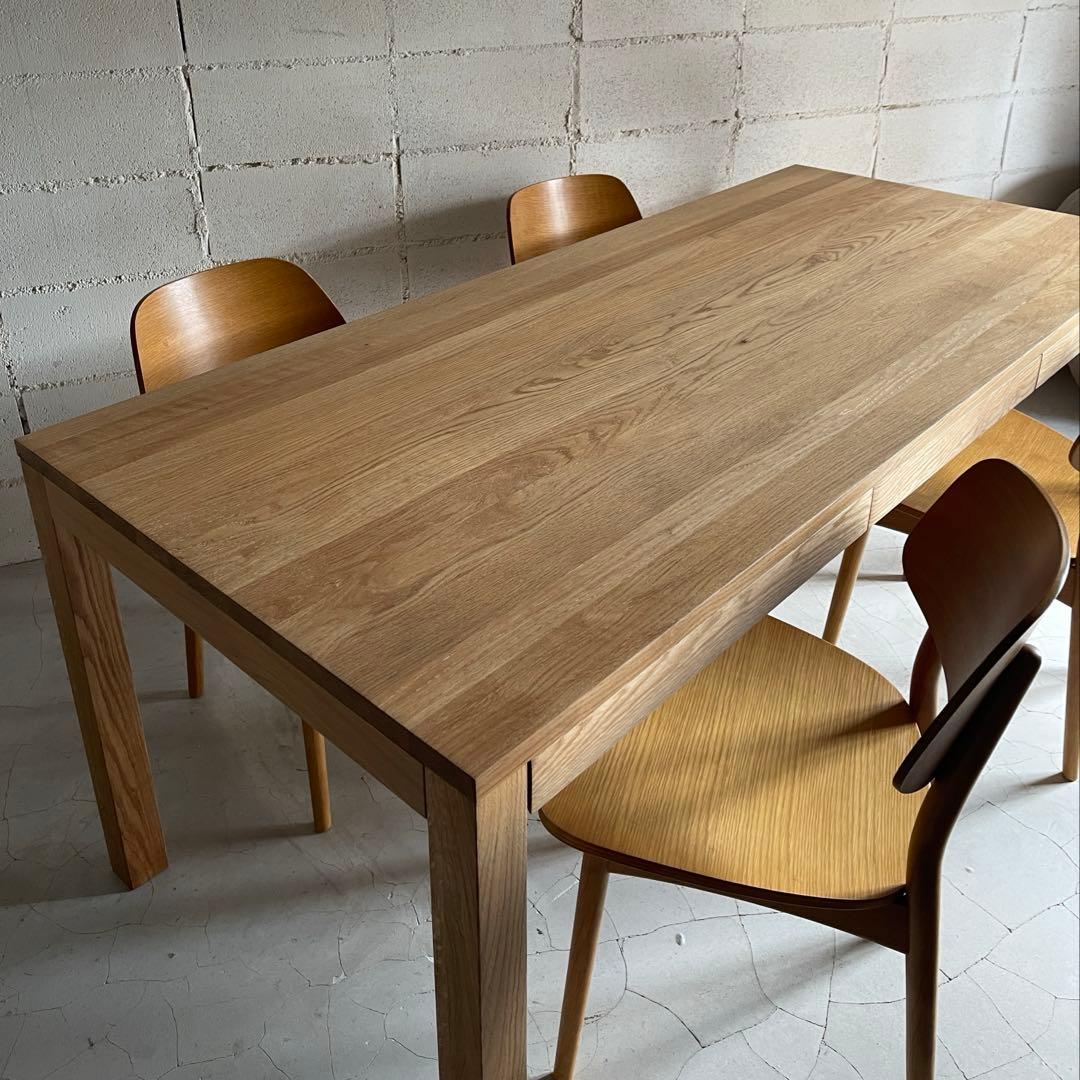 大塚家具　天然木　ダイニングチェア　４脚セット