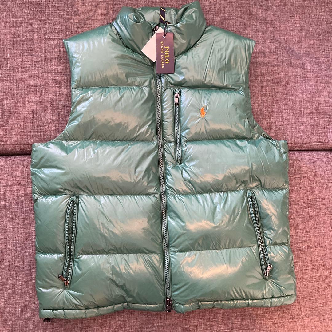 Polo Ralph Lauren グリーンダウンベスト L 新品タグ付き