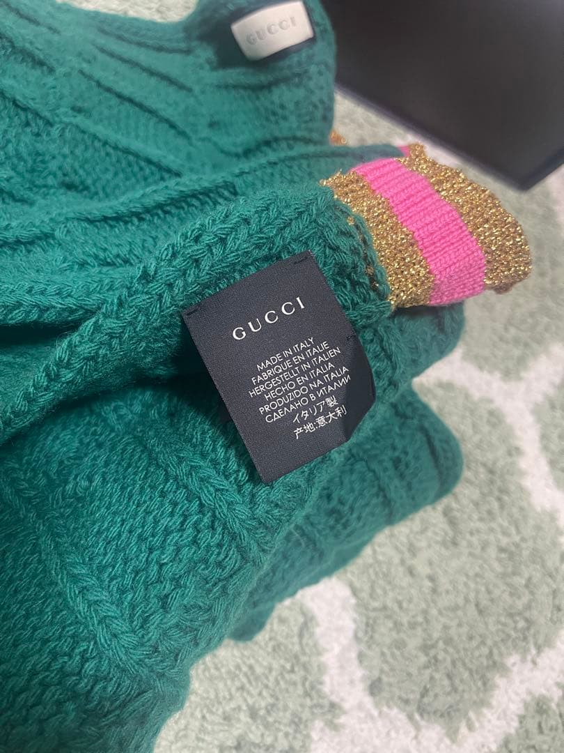 未使用GUCCIグッチウールカシミヤスカーフ
