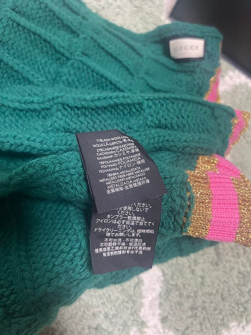 未使用GUCCIグッチウールカシミヤスカーフ