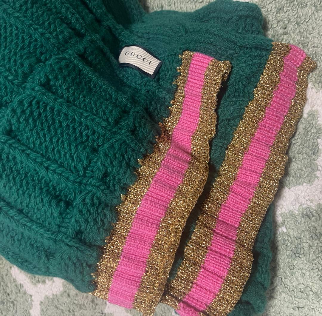 未使用GUCCIグッチウールカシミヤスカーフ