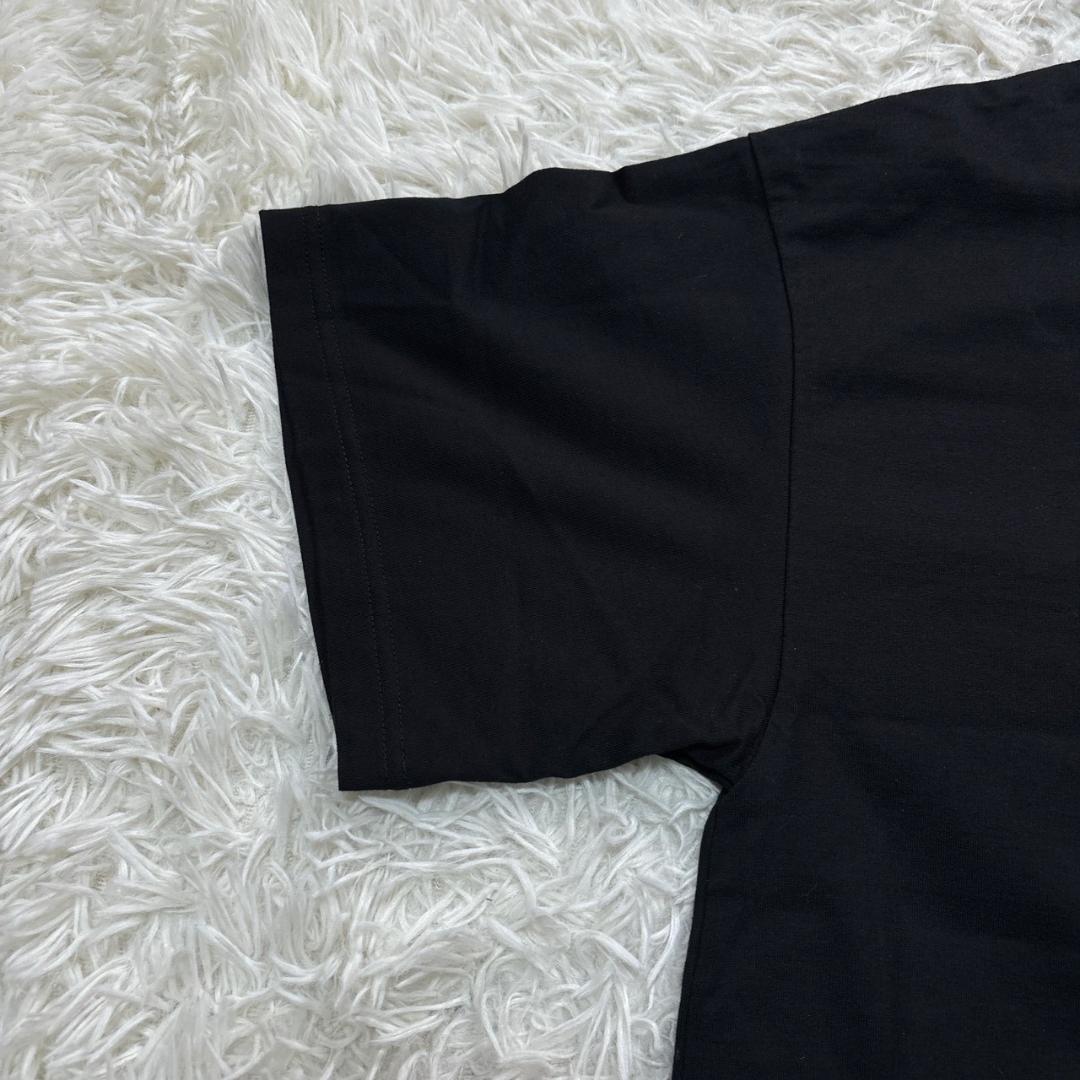 HYKE ブラック クロップド 半袖 Tシャツ　y2k S 短丈