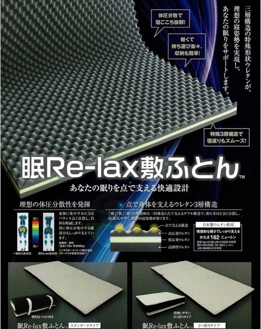 眠リラックス敷ふとん(シングル)ネムリラックス