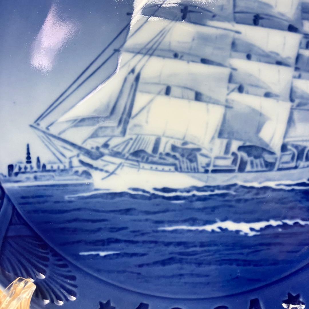美品　ロイヤルコペンハーゲン　イヤープレート 1961年　デンマークの訓練船