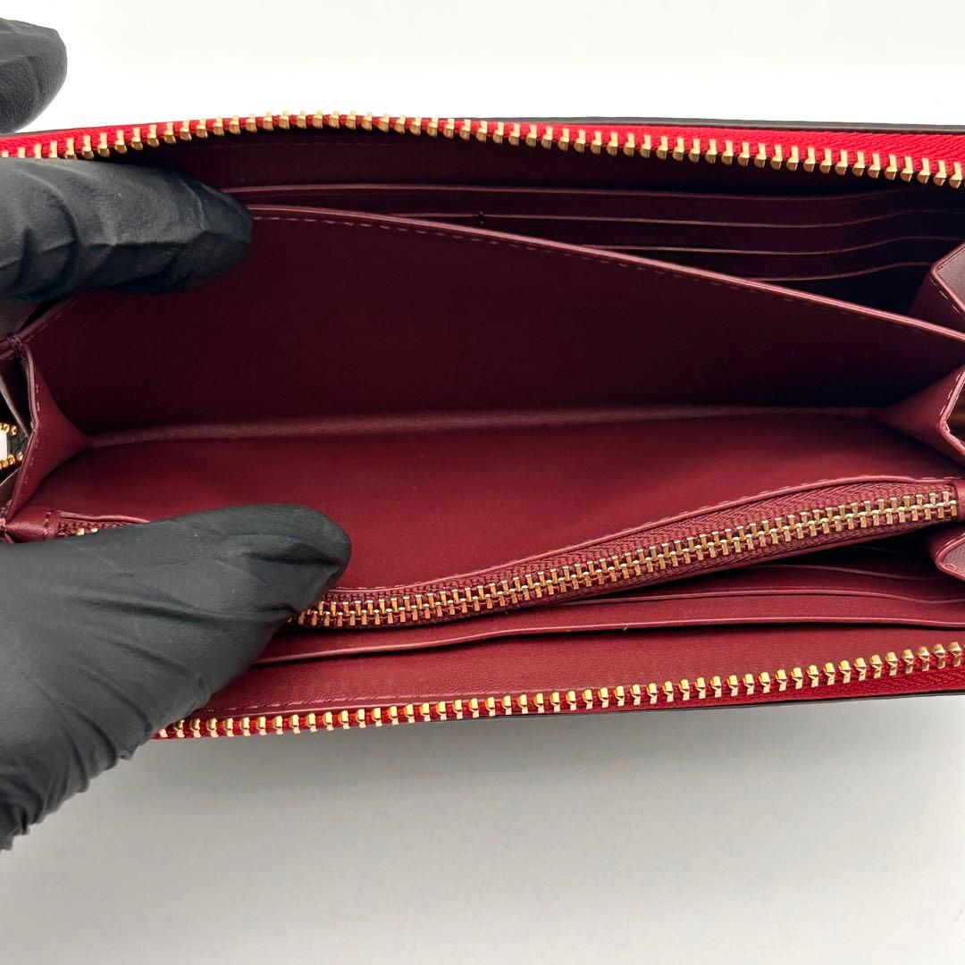 ✨美品✨ COACH コーチ 長財布 PVCレザー ラウンドファスナー