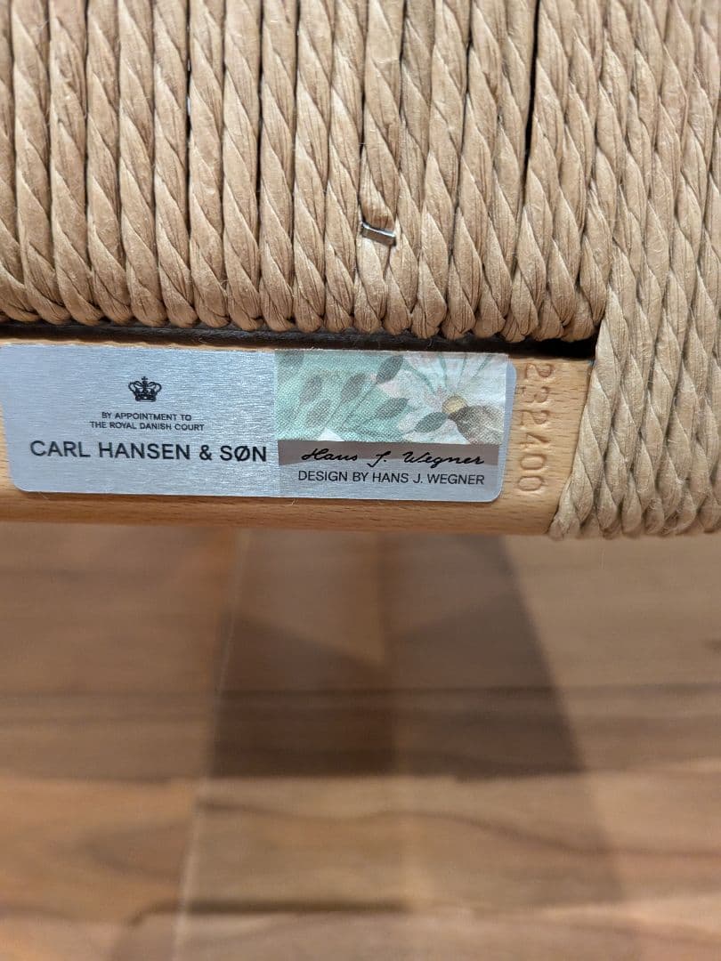 ①【新品未使用】CH24　ビーチ/オイル Yチェア　カールハンセン　ウェグナー