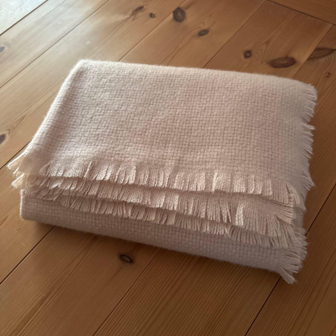 ASAUCE MELER アソースメレ カシミヤバスケットフリンジストール 大判