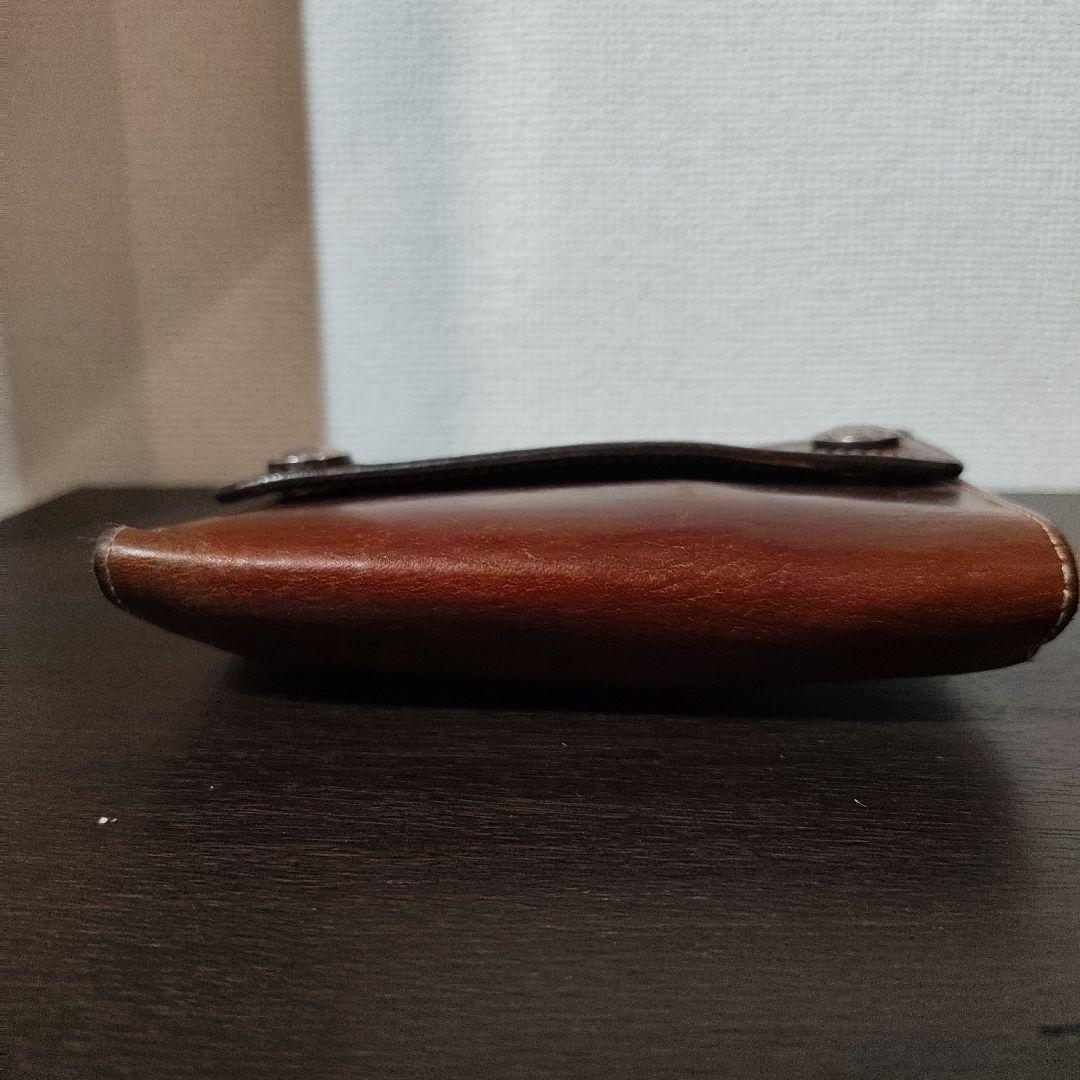 【匿名発送】FUNNY　ファニー　三つ折り　財布　グラブ　ダブルコンチョ　ミドル