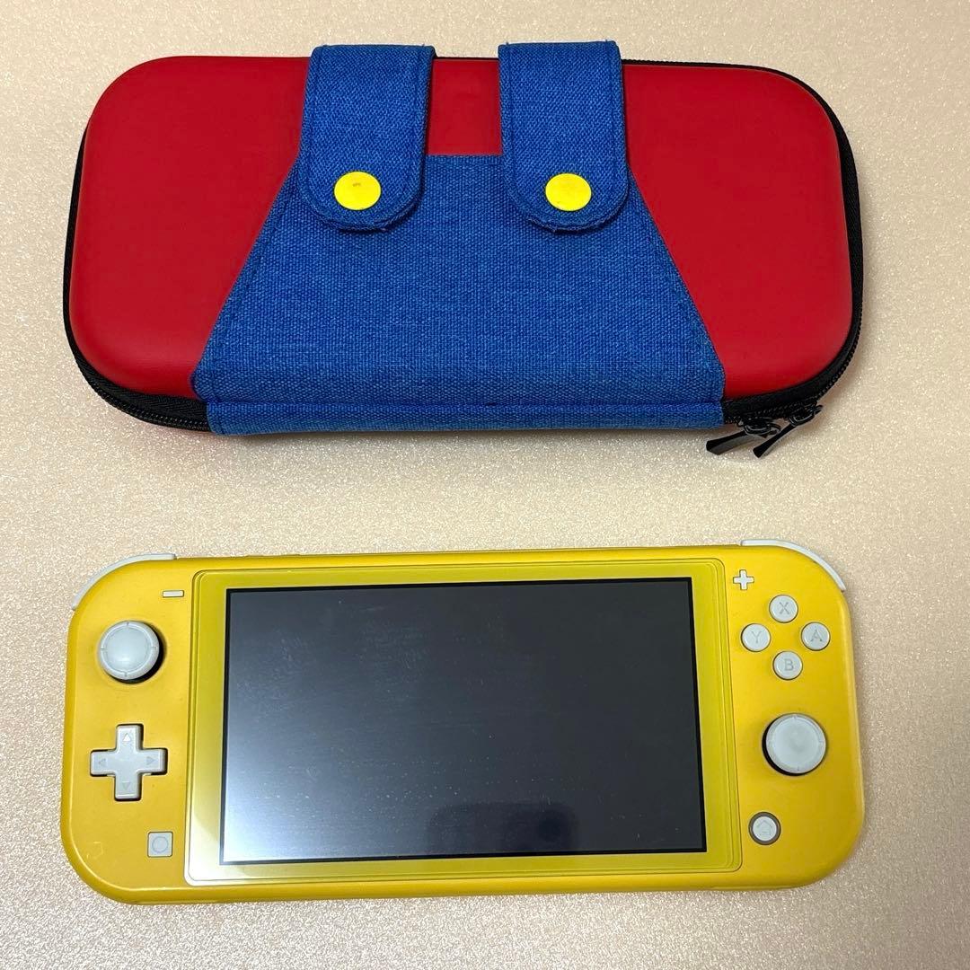 Nintendo Switch Lite イエロー　ジャンク品　ケース付き
