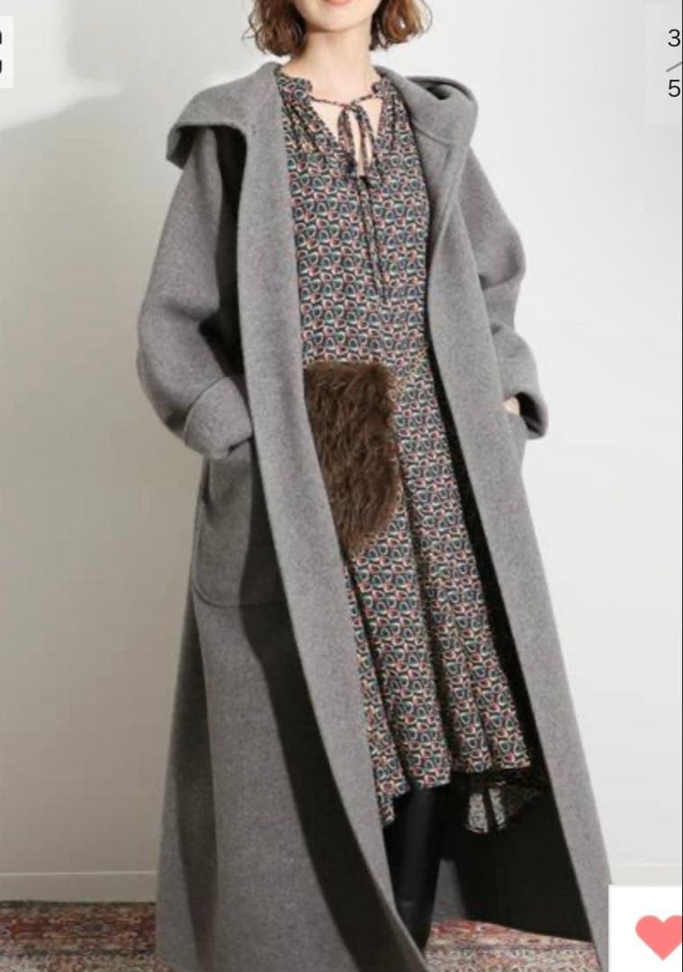 新品　IENA LA BOUCLE ダブルフェイスフードコート　イエナ