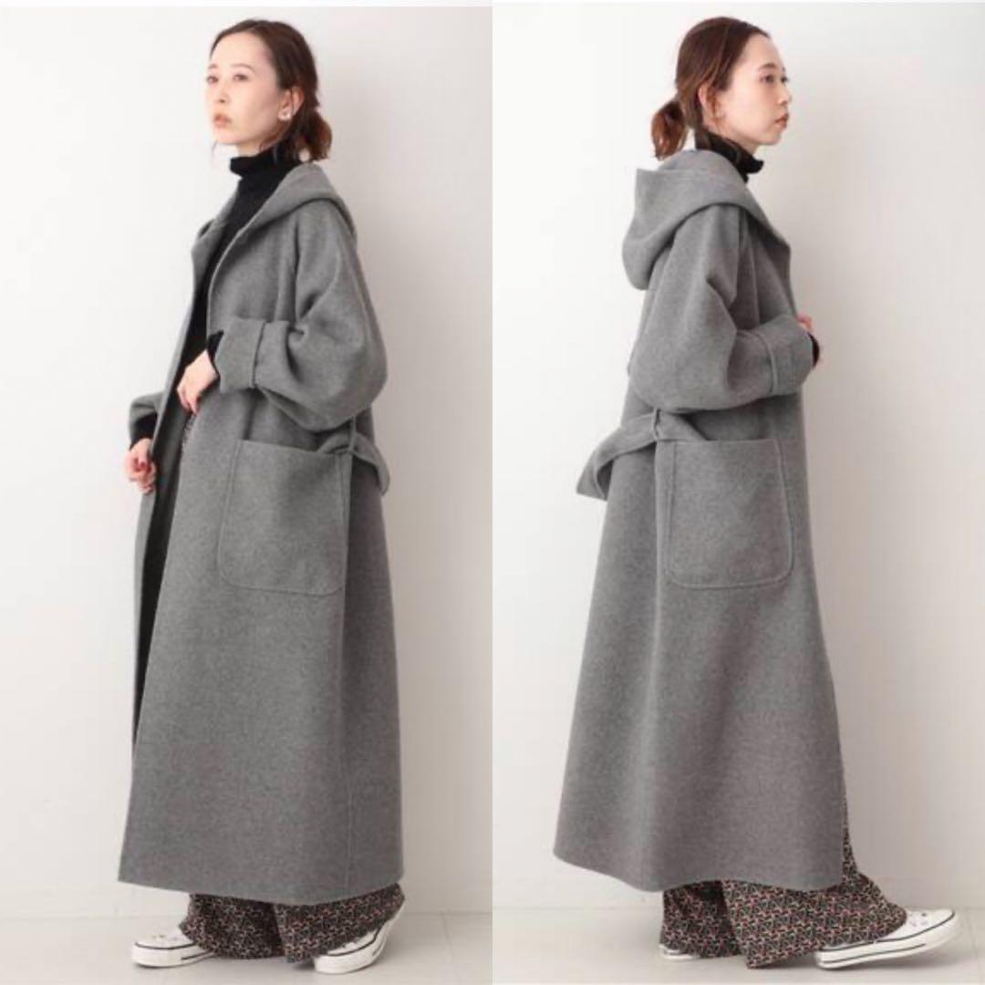 新品　IENA LA BOUCLE ダブルフェイスフードコート　イエナ