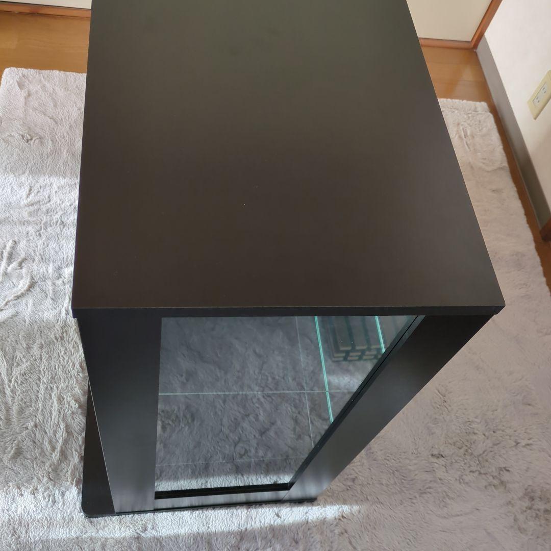 地球家具 コレクションケース DIO ワイド ロータイプ 背面ミラー付き