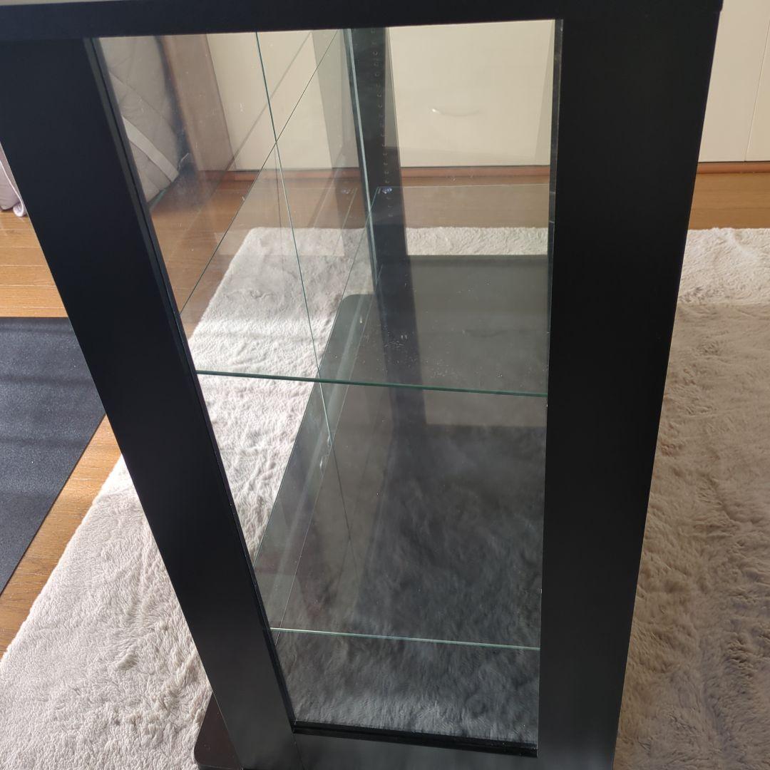 地球家具 コレクションケース DIO ワイド ロータイプ 背面ミラー付き