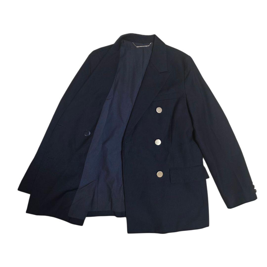 定価18700円 Mila Owen　金釦ダブルブレストロングブレザー　ネイビー