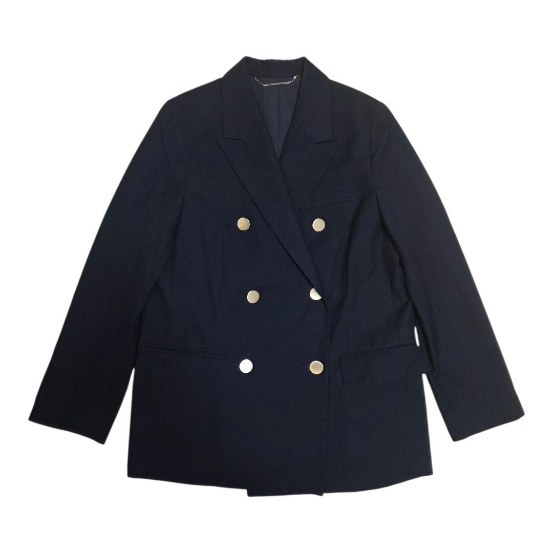 定価18700円 Mila Owen　金釦ダブルブレストロングブレザー　ネイビー