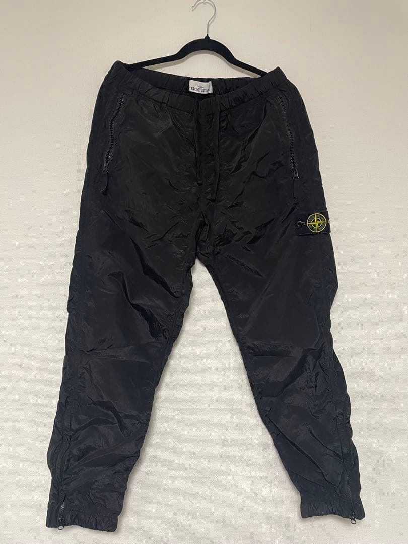 STONE  ブラックパンツ ナイロン Mサイズ