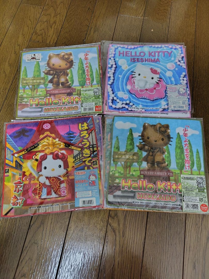 ハローキティ 日本の名所 ハンカチ　22枚