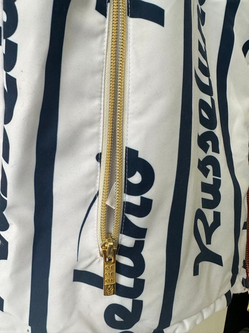 Russeluno ロゴプリント フード付きベスト