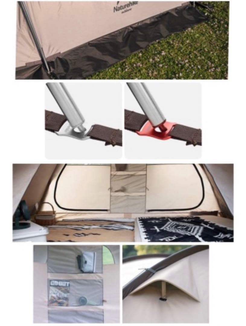 【日本未発売/新品】ネイチャーハイク トンネル_かまぼこ_テント(スカート付)