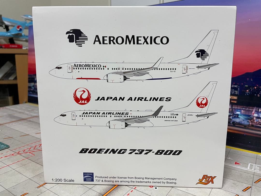 Jfox 1/200 日本航空 JAL B737-800 JA349J 現行塗装