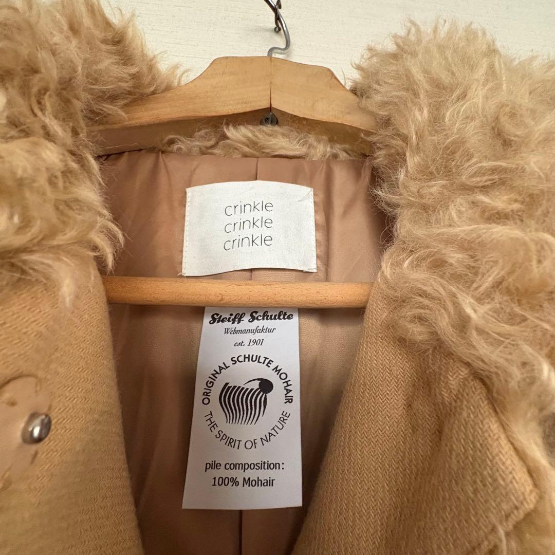 crinkle crinkle crinkleテディファーコート