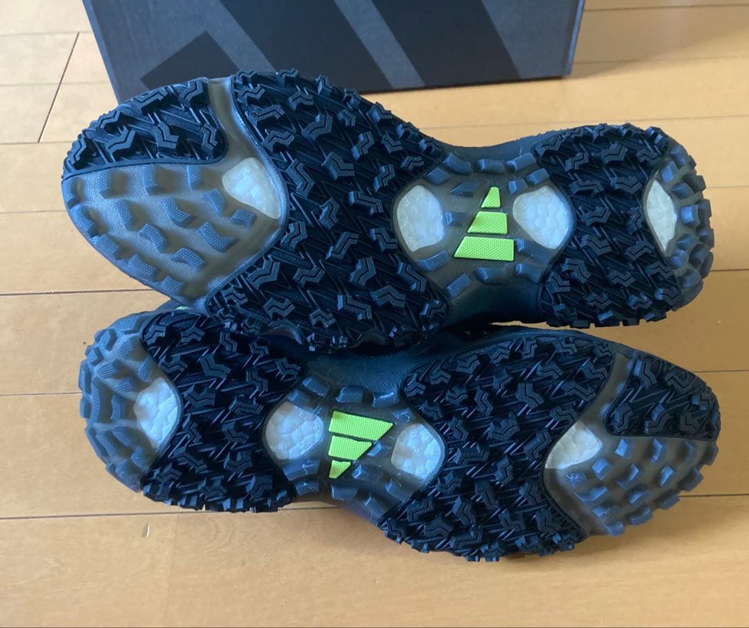 新品adidasアディダスゴルフシューズ　コードカオス レースレス グリッチ