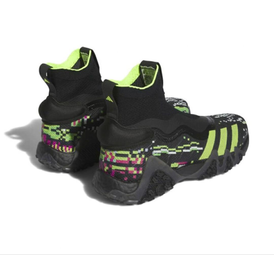 新品adidasアディダスゴルフシューズ　コードカオス レースレス グリッチ