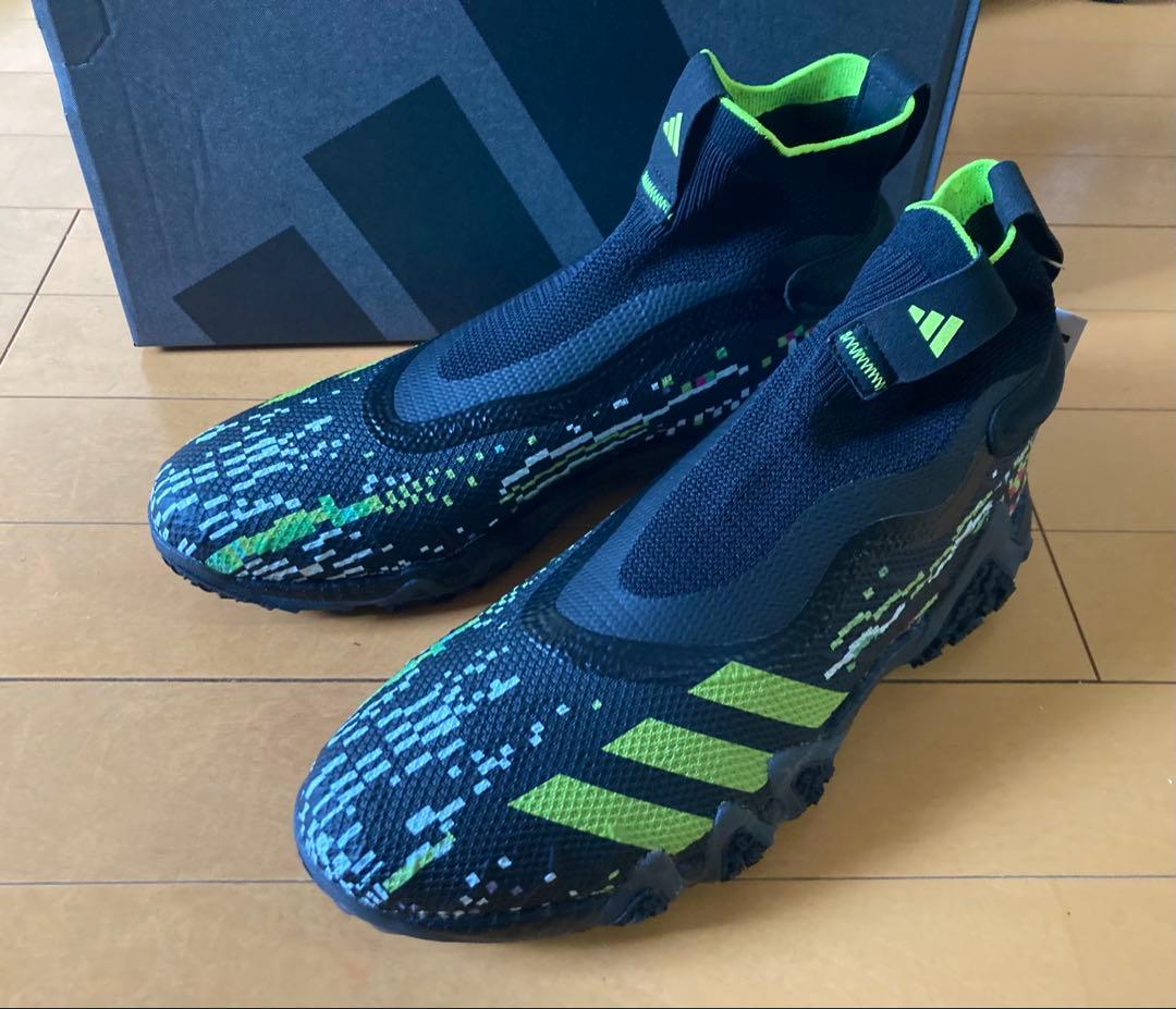 新品adidasアディダスゴルフシューズ　コードカオス レースレス グリッチ