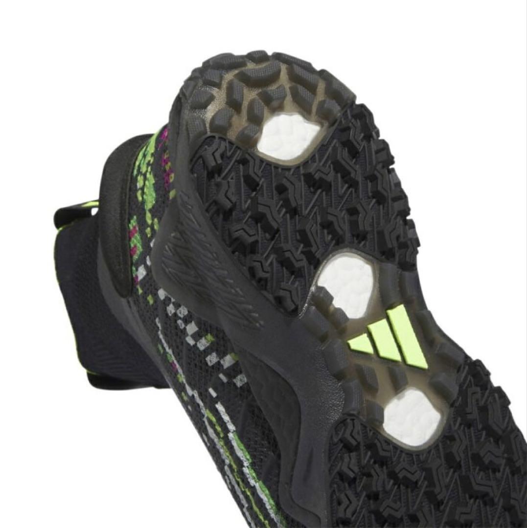 新品adidasアディダスゴルフシューズ　コードカオス レースレス グリッチ