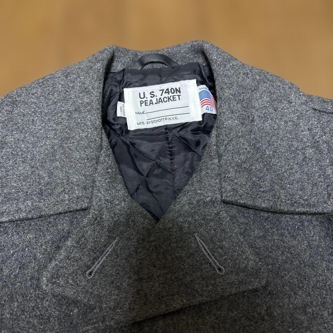 schott U.S. 740N PEA JACKET グレー 40