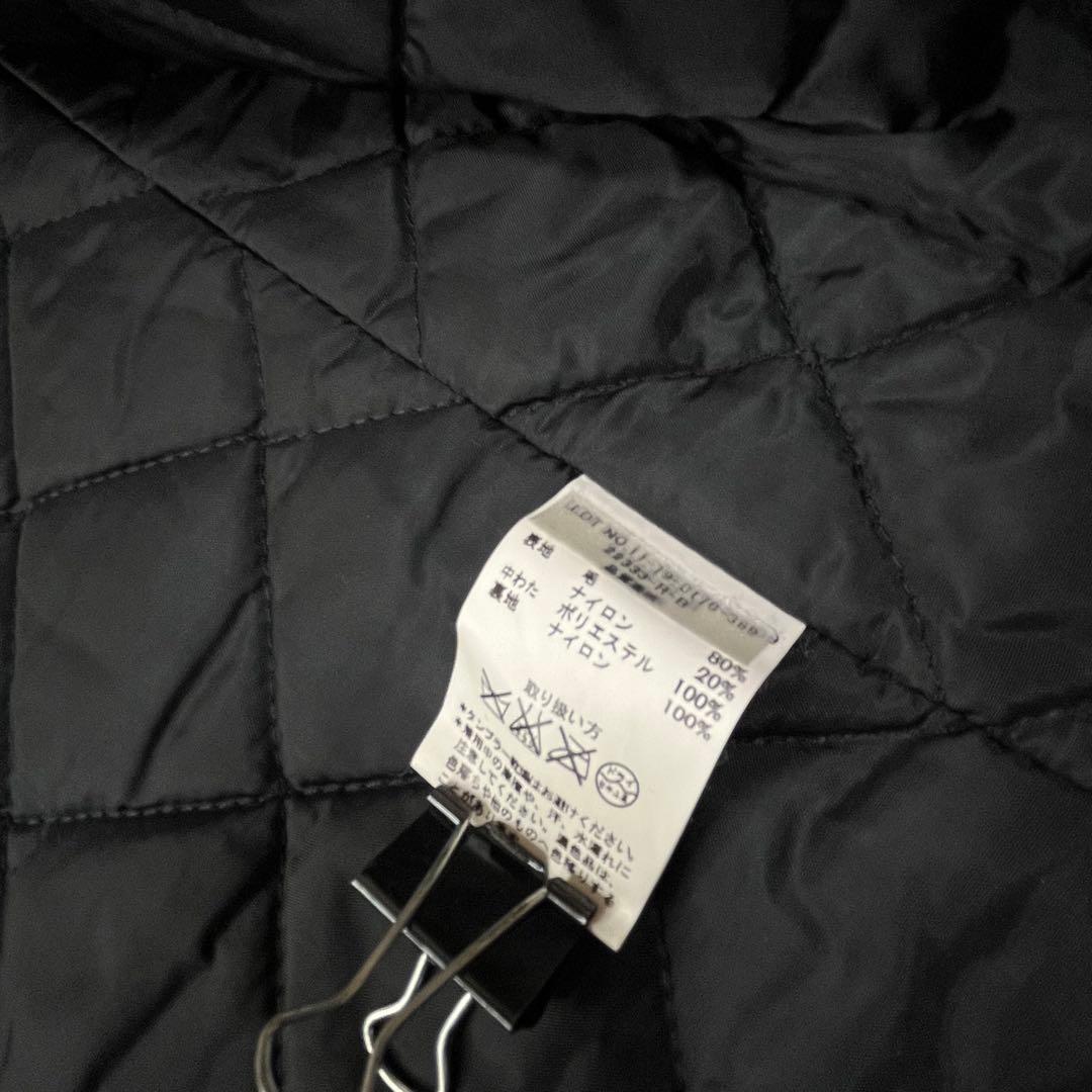 美品 L ビームス フィデリティ ピーコート キルティング パイピング USA黒